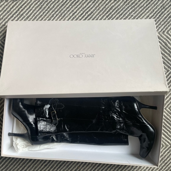 Jimmy Choo Patent leather boots - Picture 4 of 9